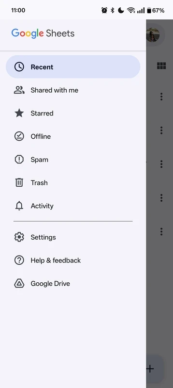 Google Sheets — captura de tela 4